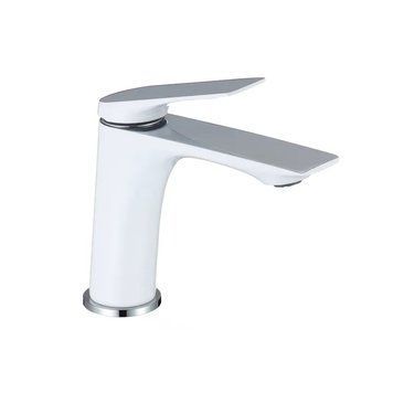 Змішувач для умивальника Mixxus Premium DERBY 001 (NUT) WHITE-CHROME (MI6613) MI6613 фото