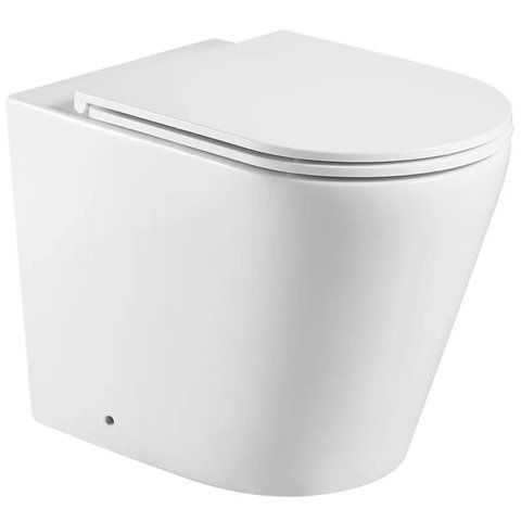Унітаз підлоговий безбачковий MIXXUS PREMIUM BEVEL-0701-T1 580х365х430mm, система змиву TORNADO 1.0 (MP6597) MP6597 фото