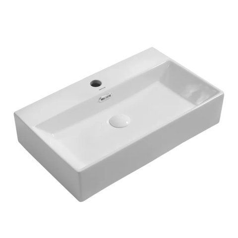 Раковина підвісна Mixxus Premium QUADRO-0206 600х360х130mm з отвором під змішувач та переливом (MP6509) MP6509 фото