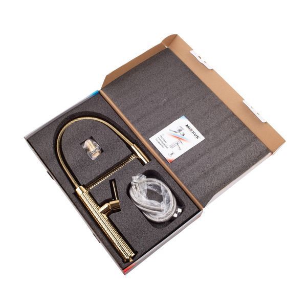 Змішувач для кухні Mixxus Premium Spark 017 GOLD (MI6972) MI6972 фото
