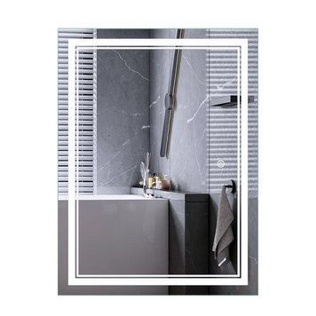 Дзеркало Mixxus Premium QUADRO MR20-90x70-Reverse з Led Touch, Anti-fog, димером, регулятором яскравості (MP6621) MP6621 фото