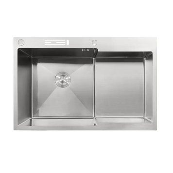 Мийка MIXXUS MH7849L-HK SS COLOR (MH7849L-HK NANO-SILVER)(3.0/0.9) з н.ст "Глибоке крило" з підст. під ножі(нерж.) (MX1935) MX1935 фото