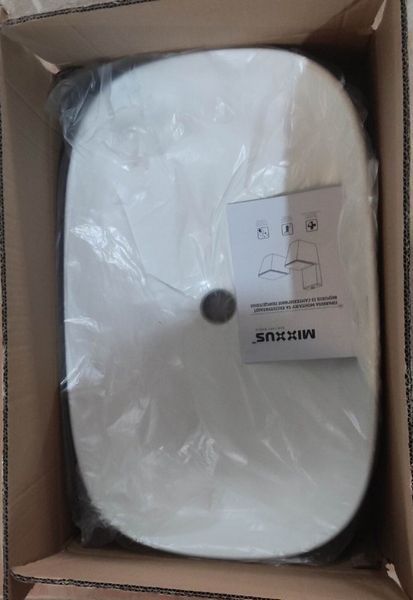 Раковина накладна Mixxus Premium BEVEL-0105 610х375х120mm (MP6524) MP6524 фото