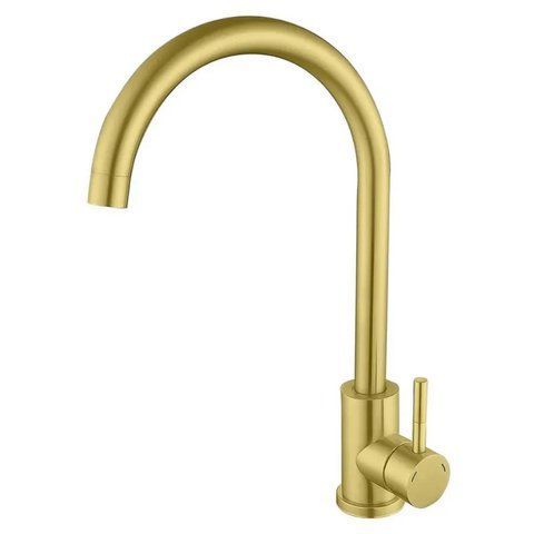 Змішувач для кухні Mixxus SUS-011 Brushed Gold з нерж.сталі SUS304 (Колір матове золото) (MI8435) MI8435 фото