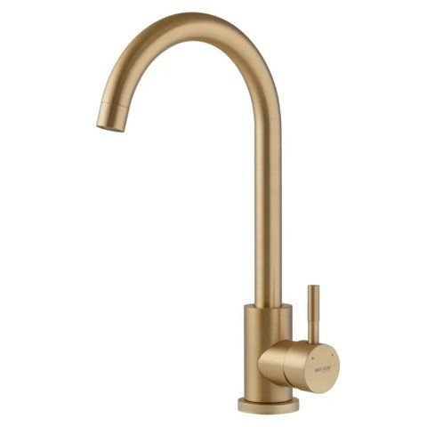 Змішувач для кухні Mixxus SUS-011 Brushed Gold з нерж.сталі SUS304 (Колір матове золото) (MI8435) MI8435 фото