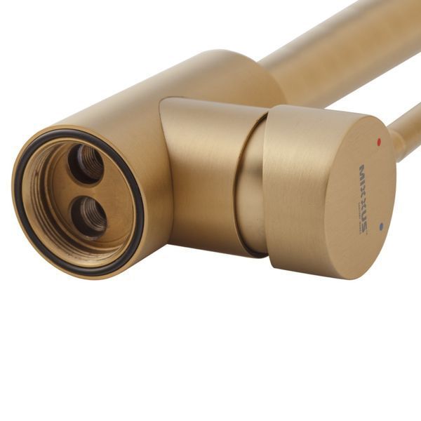 Змішувач для кухні Mixxus SUS-011 Brushed Gold з нерж.сталі SUS304 (Колір матове золото) (MI8435) MI8435 фото