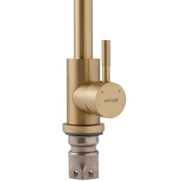 Змішувач для кухні Mixxus SUS-011 Brushed Gold з нерж.сталі SUS304 (Колір матове золото) (MI8435) MI8435 фото