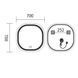 Дзеркало Mixxus Premium DIVERSE MR16-70x70 з Led Touch, Anti-fog, димером (3-6,5kK) (MP6640) MP6640 фото 2