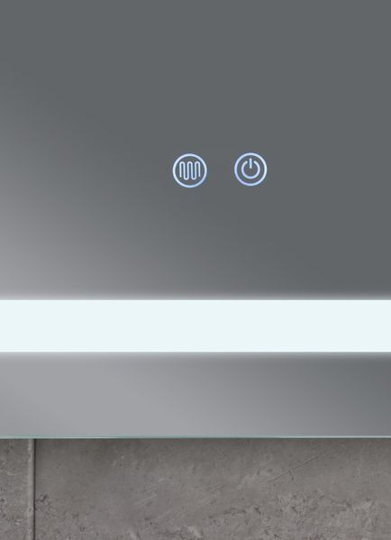 Дзеркало Mixxus WARM MR12-80x70-Reverse з Led Touch, Anti-fog, димером, регулятором яскравості (MI6936) MI6936 фото