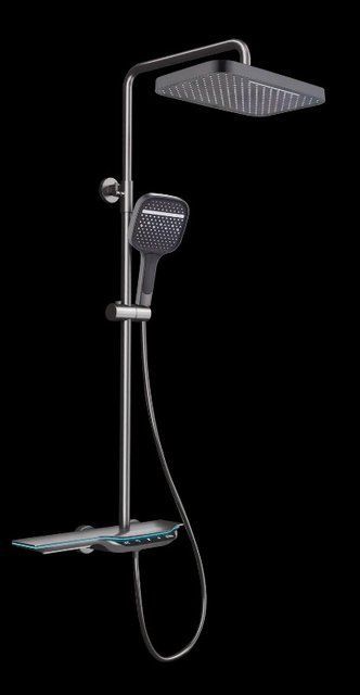 Душова колона з термостатичним змішувачем Mixxus Premium SPACE-009-J Graphite, 3 режими (MI6542) MI6542 фото
