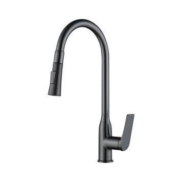 Змішувач для кухні Mixxus Premium DERBY 014 (NUT) GRAPHITE (MI6611) MI6611 фото
