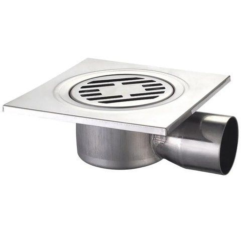 Душовий трап із нержавіючої сталі SUS304 Mixxus Drain-04-15x15-90 (кутове відведення) (MI3420) MI3420 фото