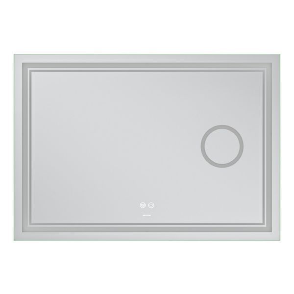 Дзеркало Mixxus Premium QUADRO MR20-100x70 з Led Touch, Anti-fog, димером, регулятором яскравості, лінзою (MP6622) MP6622 фото