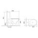 Унітаз-компакт Mixxus WAVE-0405-R 630х350х795mm, система змиву RIMLESS (MI6694) MI6694 фото 8