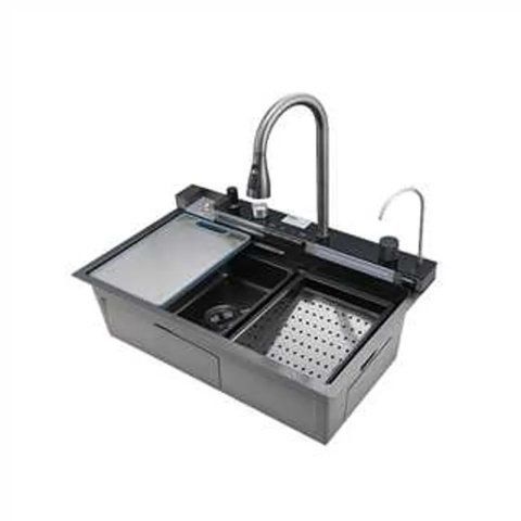 Мийка багатофункціональна Mixxus MH7546-SET-06 Micro Decor Graphite з вбудованим змішувачем з нерж.сталі (MI8414) MI8414 фото