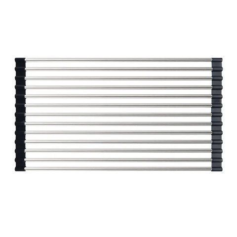 Килимок-сушарка для посуду Mixxus RAC-01.SUS BLACK на мийку з нерж. сталі SUS304 (MX1945) MX1945 фото