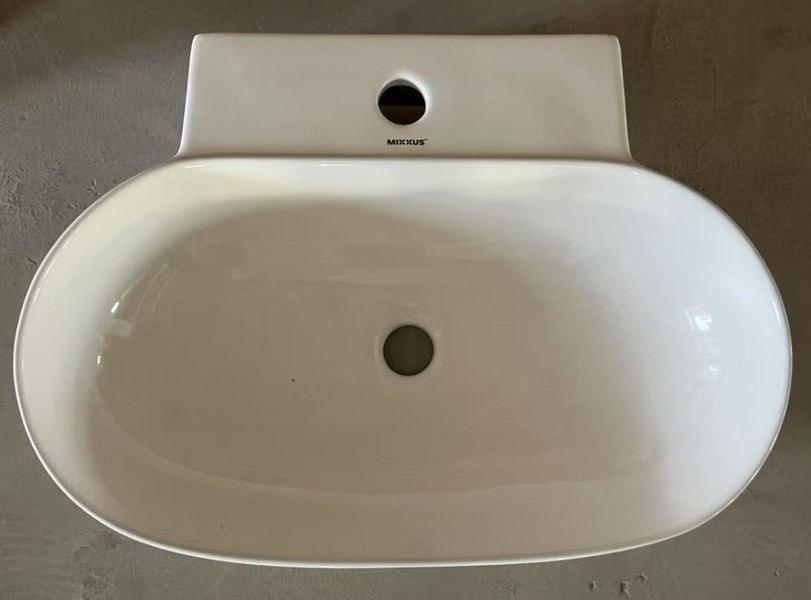 Раковина підвісна MIXXUS PREMIUM DIVERSE-0201 560х390х125mm з отвором під змішувач (MP6510) MP6510 фото