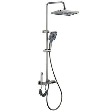 Душова колона зі змішувачем Mixxus Premium RIVIERA 009-J GRAPHITE з кнопкою перемикання, 4 режими (MI6835) MI6835 фото