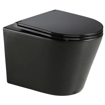 Унітаз підвісний Mixxus Premium Bevel-0301-R Black 515x355x365mm, система змиву RIMLESS (MP6471) MP6471 фото