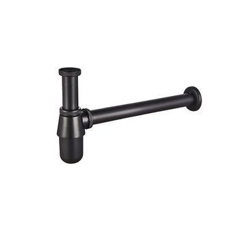 Сифон для раковини Mixxus SIPHON-01 BLACK без випуску (під донний клапан) без ревізії (Колір чорний) 1 1/4'' (MI6143) MI6143 фото