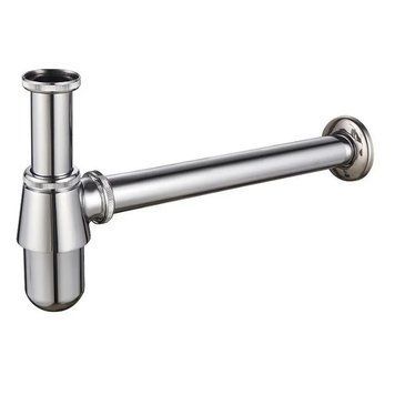 Сифон для раковини Mixxus SIPHON-01 без випуску (під донний клапан) без ревізії (Колір хром) 1 1/4'' (MI6142) MI6142 фото