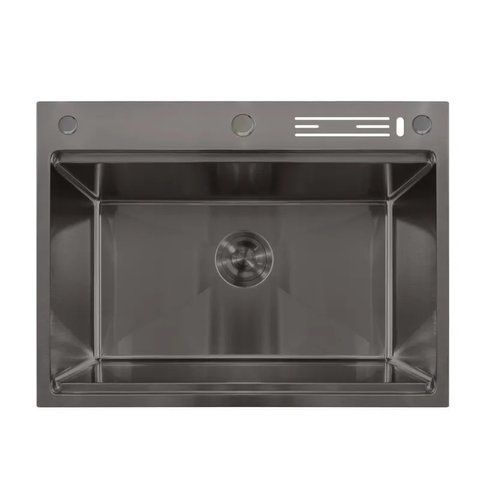 Мийка Mixxus MH7050-SK NANO-BLACK (3.0/0.8) з н.ст. зі сходинкою для суш.,з підст.під ножі(графіт)(MX1944) MX1944 фото