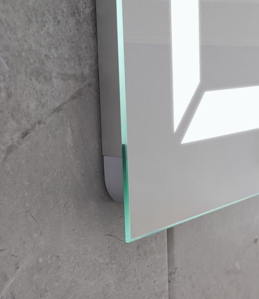 Дзеркало Mixxus LIGHT MR01-70x50 з Led Touch, Anti-fog, димером, регулятором яскравості, годинником (MI6000) MI6000 фото