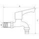 Кран для холодної води 1/2 MIXXUS BIB-03 (нерж. сталь) (SS0052) SS0052 фото 2