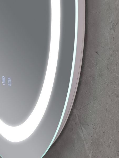 Дзеркало Mixxus PLAIN MC02-60 з Led Touch, Anti-fog, димером, регулятором яскравості, годинником (MI6012) MI6012 фото