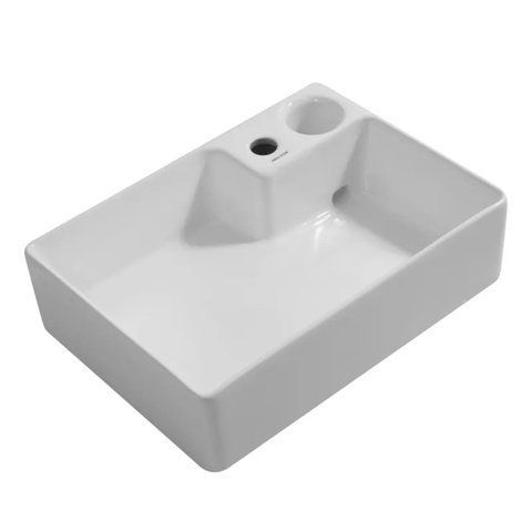 Раковина накладна Mixxus Premium STYLE-0201 520х375х140mm з донним клапаном та отвором під змішувач (MP6511) MP6511 фото
