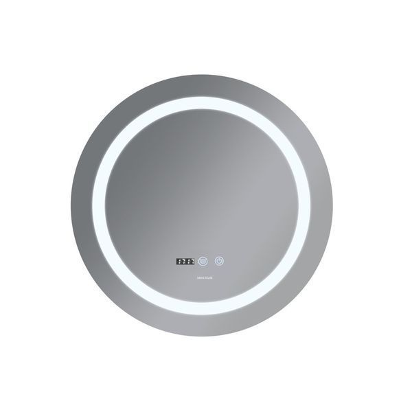 Дзеркало Mixxus PLAIN MC02-60 з Led Touch, Anti-fog, димером, регулятором яскравості, годинником (MI6012) MI6012 фото