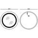 Дзеркало Mixxus PLAIN MC02-60 з Led Touch, Anti-fog, димером, регулятором яскравості, годинником (MI6012) MI6012 фото 2