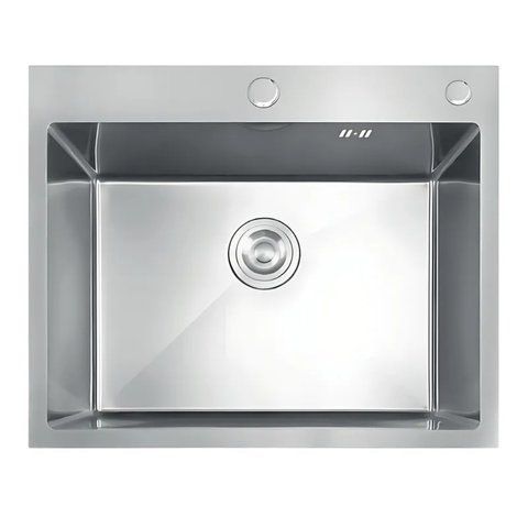 Мийка з нержавіючої сталі MIXXUS MH5843 DECOR SS COLOR (MH5843 DECOR NANO-SILVER) (3.0/0.8) колір нержавійка (MI7041) MI7041 фото