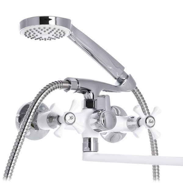 Змішувач для ванни Mixxus Omega 140 White (MI2768) MI2768 фото