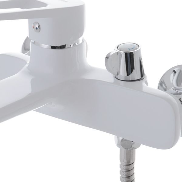 Змішувач для ванни з коротким виливом MIXXUS NEVADA 009 EURO Білий (MI5800) MI5800 фото