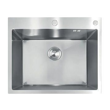Мийка з нержавіючої сталі MIXXUS MH6050 DECOR SS COLOR (MH6050 DECOR NANO-SILVER) (3.0/0.8) колір нержавійка (MI7043) MI7043 фото