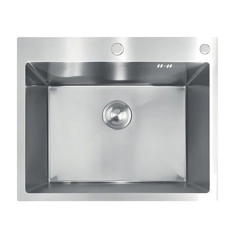 Мийка з нержавіючої сталі MIXXUS MH6050 DECOR SS COLOR (MH6050 DECOR NANO-SILVER) (3.0/0.8) колір нержавійка (MI7043) MI7043 фото