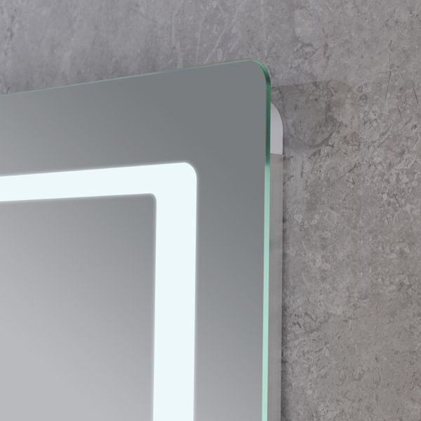 Дзеркало Mixxus STYLE MR03-80x60 з Led Touch, Anti-fog, димером, регулятором яскравості, годинником (MI6005) MI6005 фото