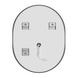 Дзеркало Mixxus Premium ELLIPSE MV05-90x70-Reverse з Led Touch, Anti-fog, димером (3-6,5kK) (MP6644) MP6644 фото 10