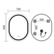 Дзеркало Mixxus Premium ELLIPSE MV05-90x70-Reverse з Led Touch, Anti-fog, димером (3-6,5kK) (MP6644) MP6644 фото 7