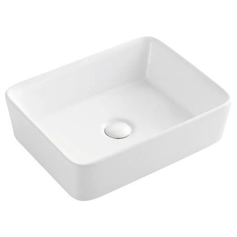 Умивальник накладний керамічний Mixxus Premium Quadro-0101 475x370x140mm (MP6487) MP6487 фото