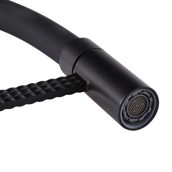 Змішувач для кухні Mixxus Premium Oliwer 017 BLACK REFL.BLACK (MI6966) MI6966 фото