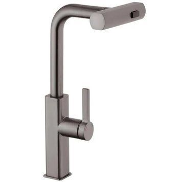 Змішувач для кухні з висувним виливом Mixxus Premium HAMMER 014 GRAPHITE (MI6955) MI6955 фото