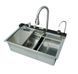 Мийка багатофункціональна Mixxus MH7546-SET-06 Decor SS Color з вбудованим змішувачем з нерж. сталі (MI8465) MI8465 фото 1